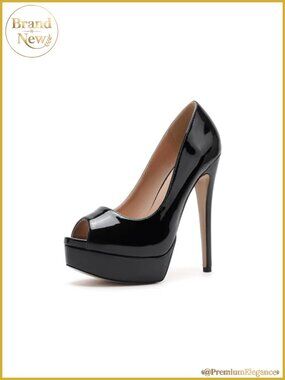Platform Stiletto Heels Peep Toe Pumps 6" Sexy Dress Wedding